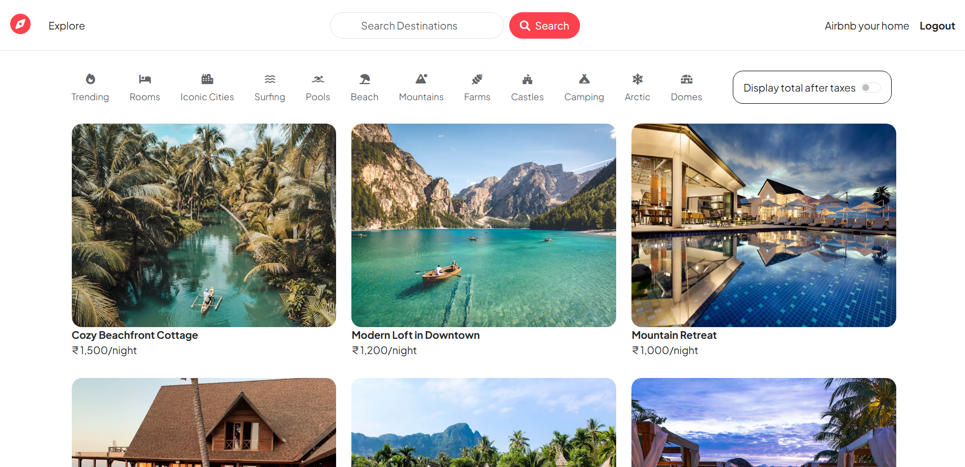Wanderlust – Hotel Booking Website